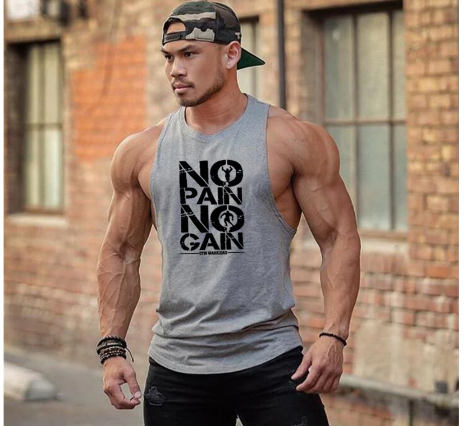 Men's No Pain No Gain Tank Top Men Sport Clothing Sports Tops & T-Shirts 