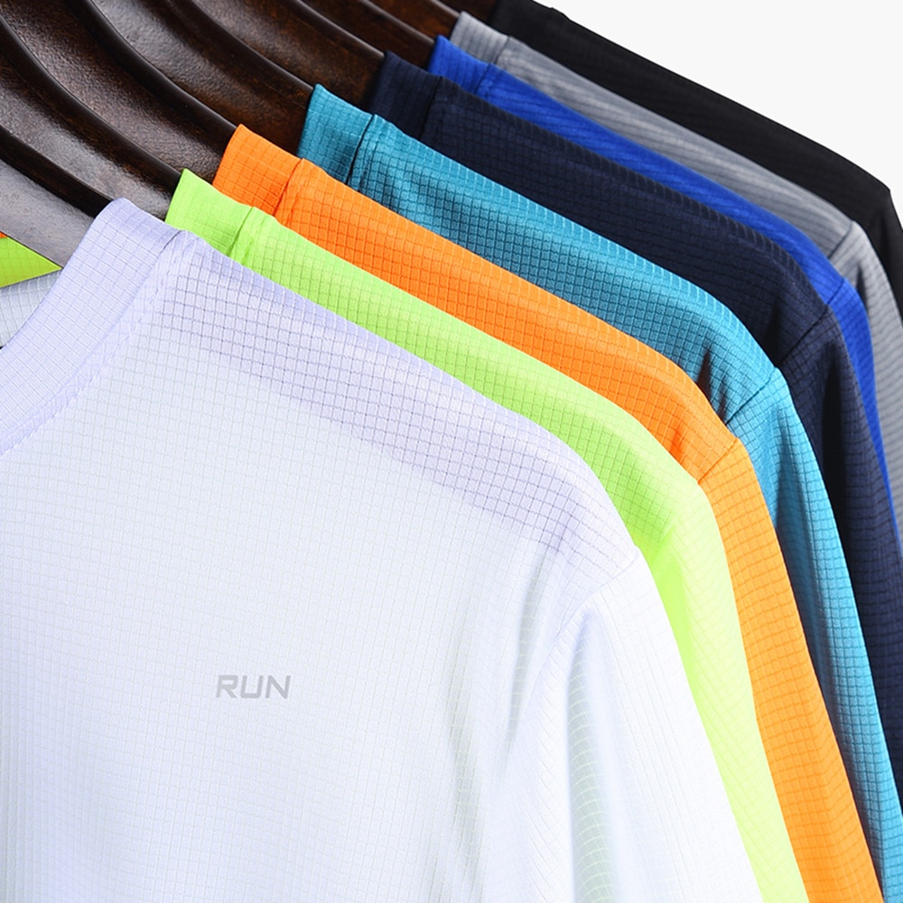 Men's Solid Color Quick Dry T-Shirt Men Sport Clothing Sports Tops & T-Shirts 