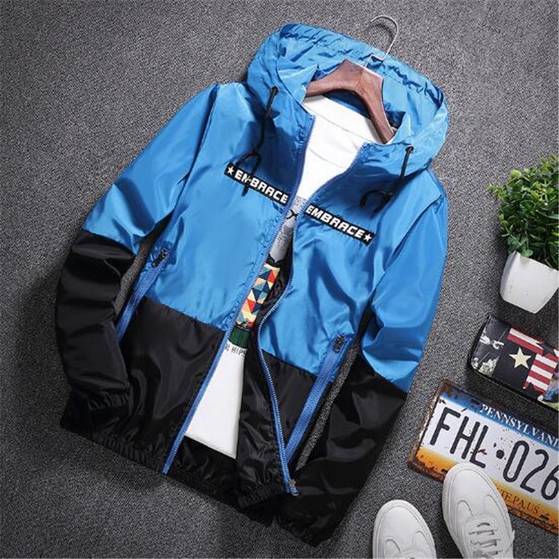 Men's Sport Embrace Printed Hooded Jacket