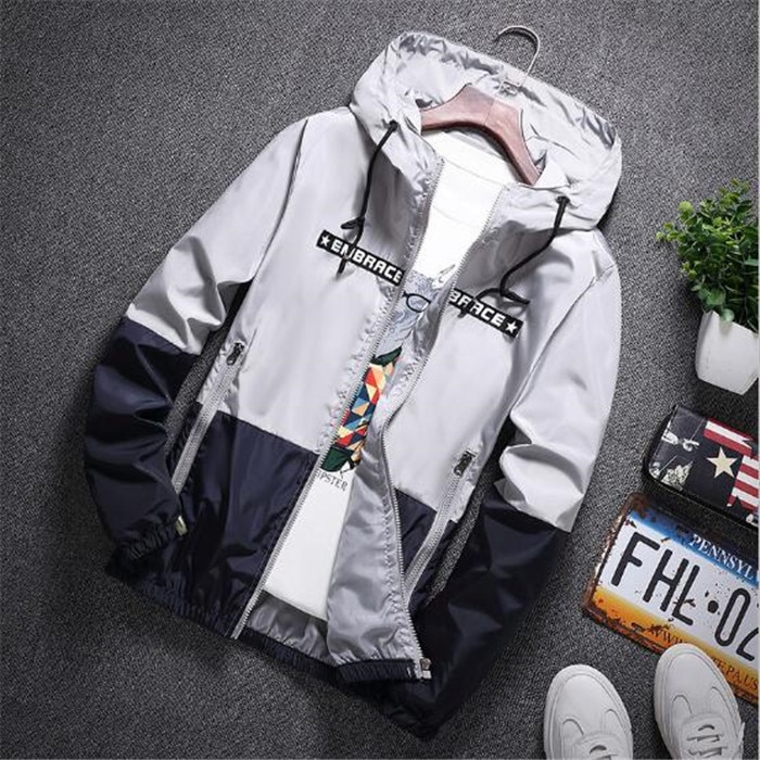 Men's Sport Embrace Printed Hooded Jacket