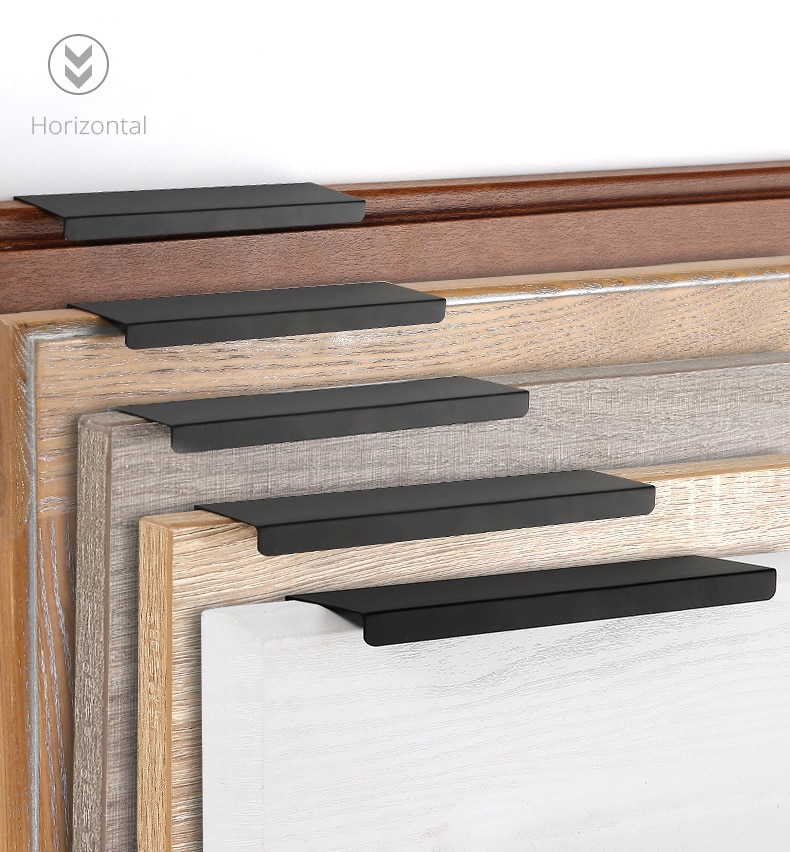 Metal Hidden Cabinet Handles for Kitchen Door Handles & Accessories Home Improvement & Tools 