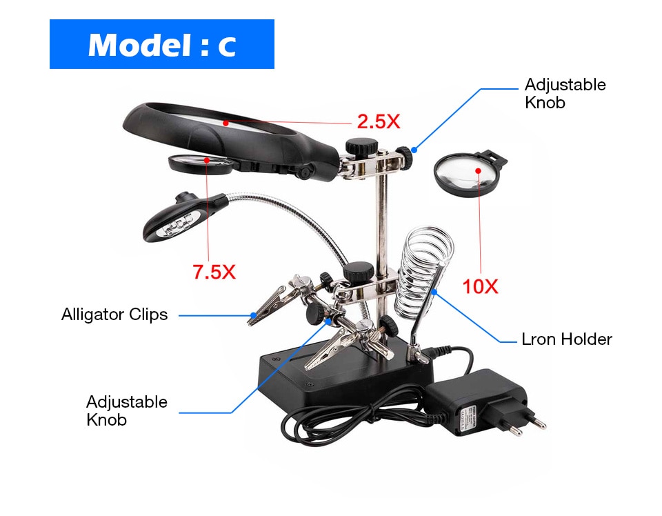 Professional Welding Tool with Illuminated LED Glasses