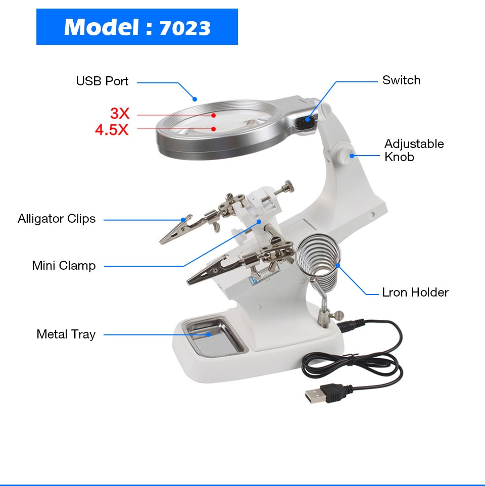 Professional Welding Tool with Illuminated LED Glasses