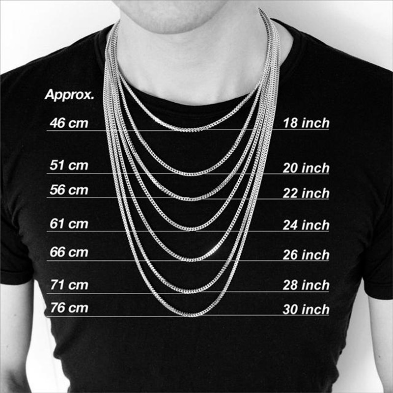 Simple Stainless Steel Unisex Chain Necklace Men Jewelry Necklaces 