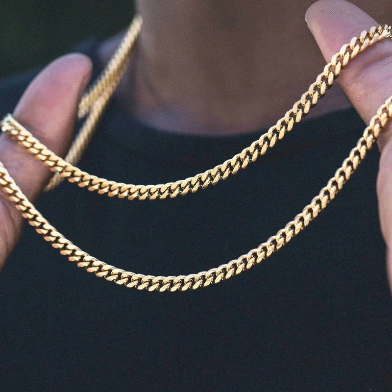 Simple Stainless Steel Unisex Chain Necklace