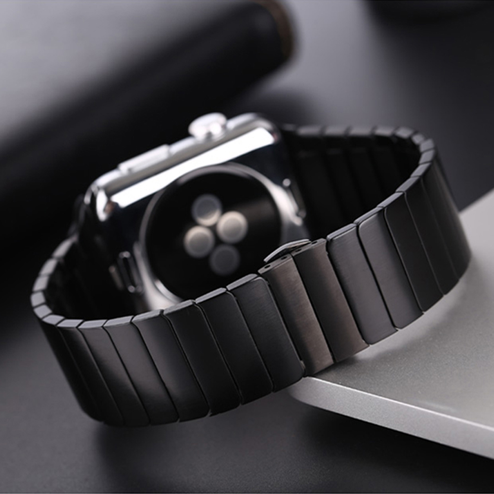 Stainless Steel Band for Apple Watch with Butterfly Buckle Smart Accessories Smart Electronics 