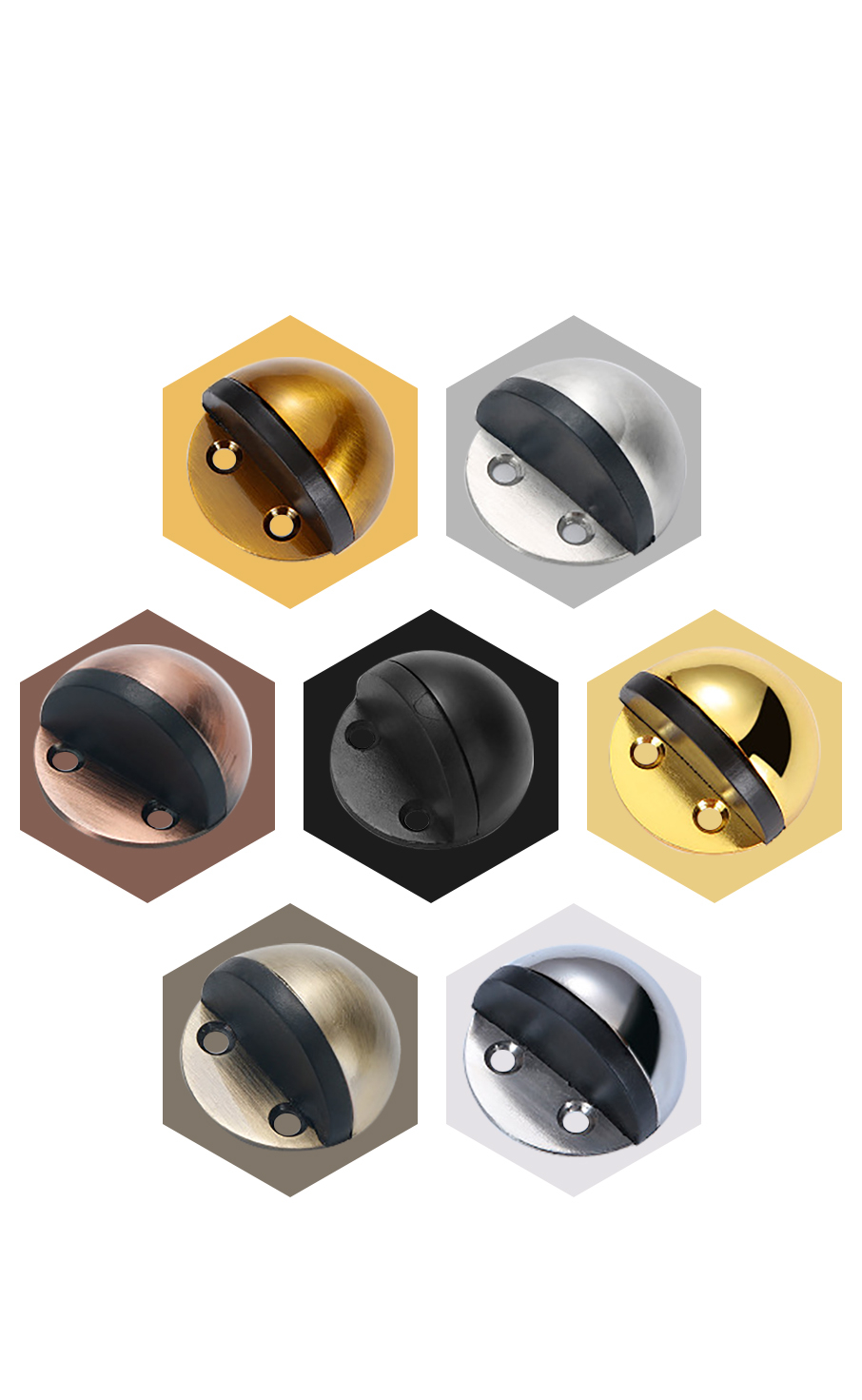 Stainless Steel Rubber Door Stopper Stainless Steel Rubber Door Stopper