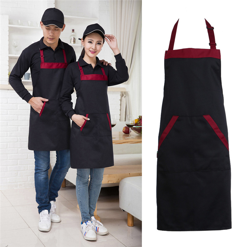 Unisex Cooking Apron with 2 Pockets Aprons, Gloves & Towels Kitchen 