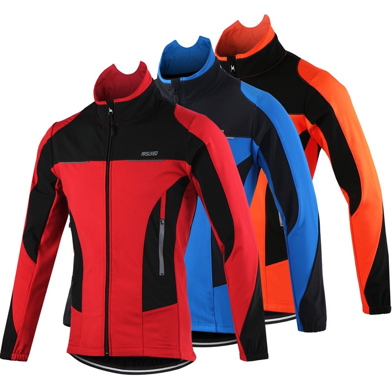 Windproof Men's Thermal Fleece Cycling Jacket Cycling Clothing Cycling Jerseys & Jackets Sports 