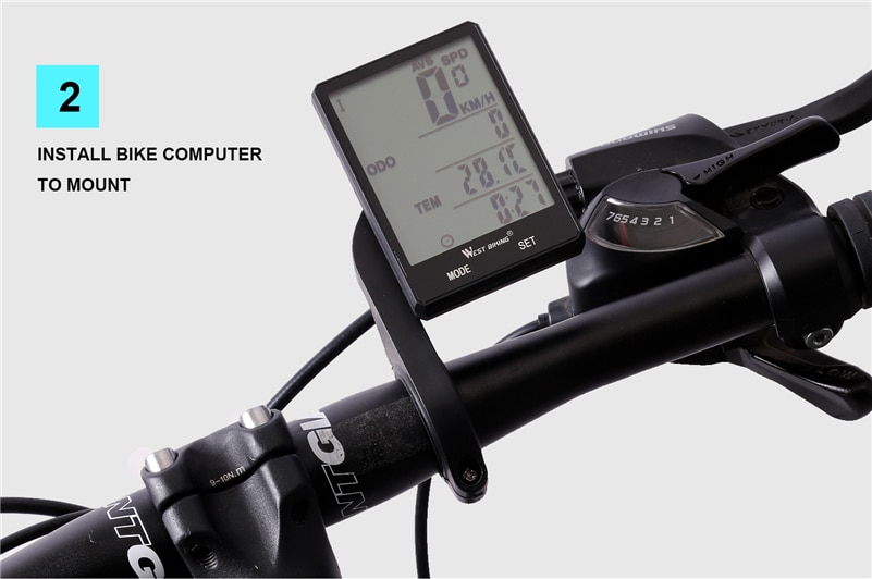 Wireless Waterproof Cycling Computer With Light