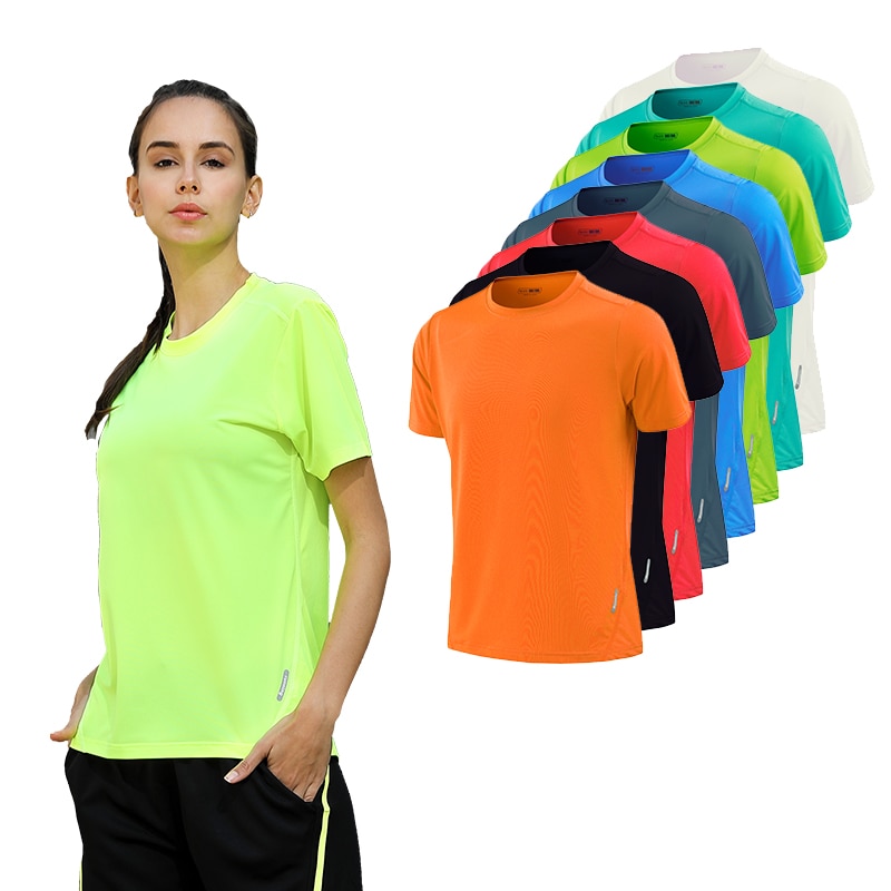 Women's Quick Dry Short Sleeve Slim Sports T-Shirt Sports Tops & T-Shirts Women Sport Clothing 