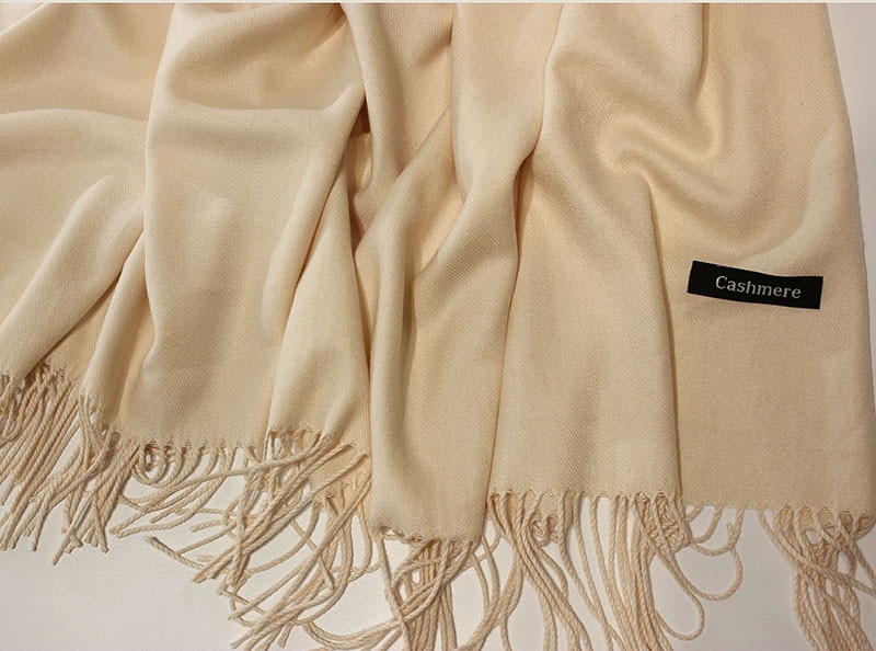 Women's Cashmere Scarf with Tassel