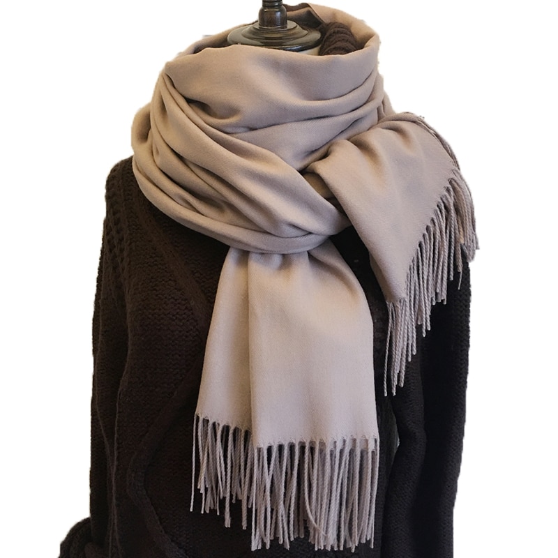 Women's Cashmere Scarf with Tassel