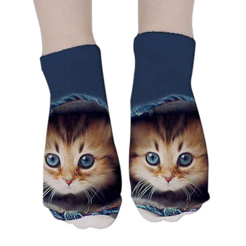 Women's 3D Cat Print Socks