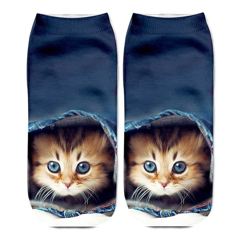 Women's 3D Cat Print Socks