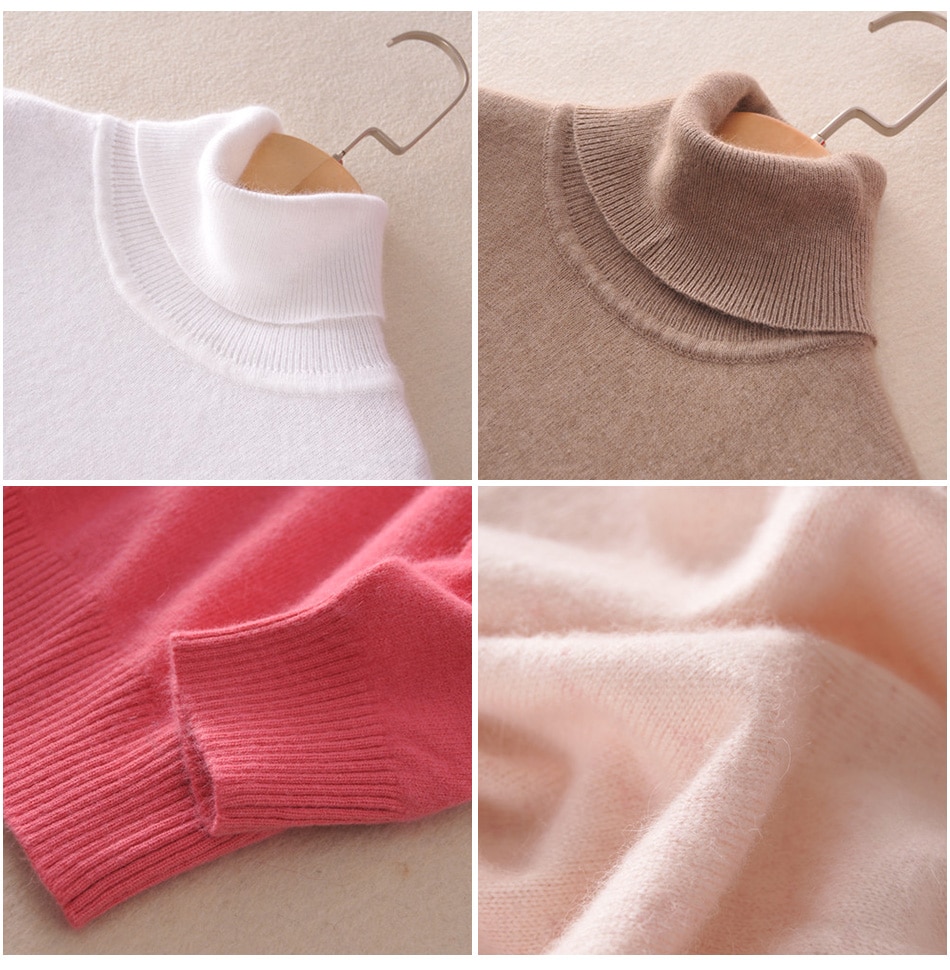 Women's Cashmere Turtleneck Sweater