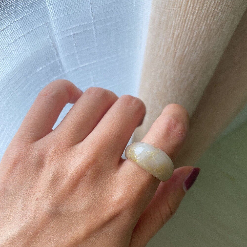 Transparent Marbled Ring