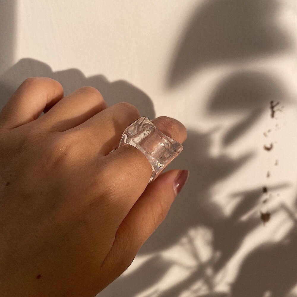 Transparent Marbled Ring