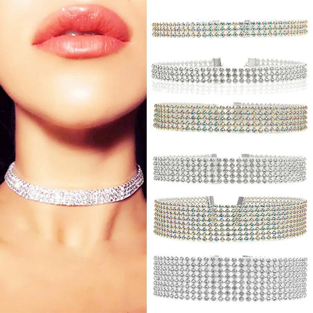 Women's Crystal Choker Necklace