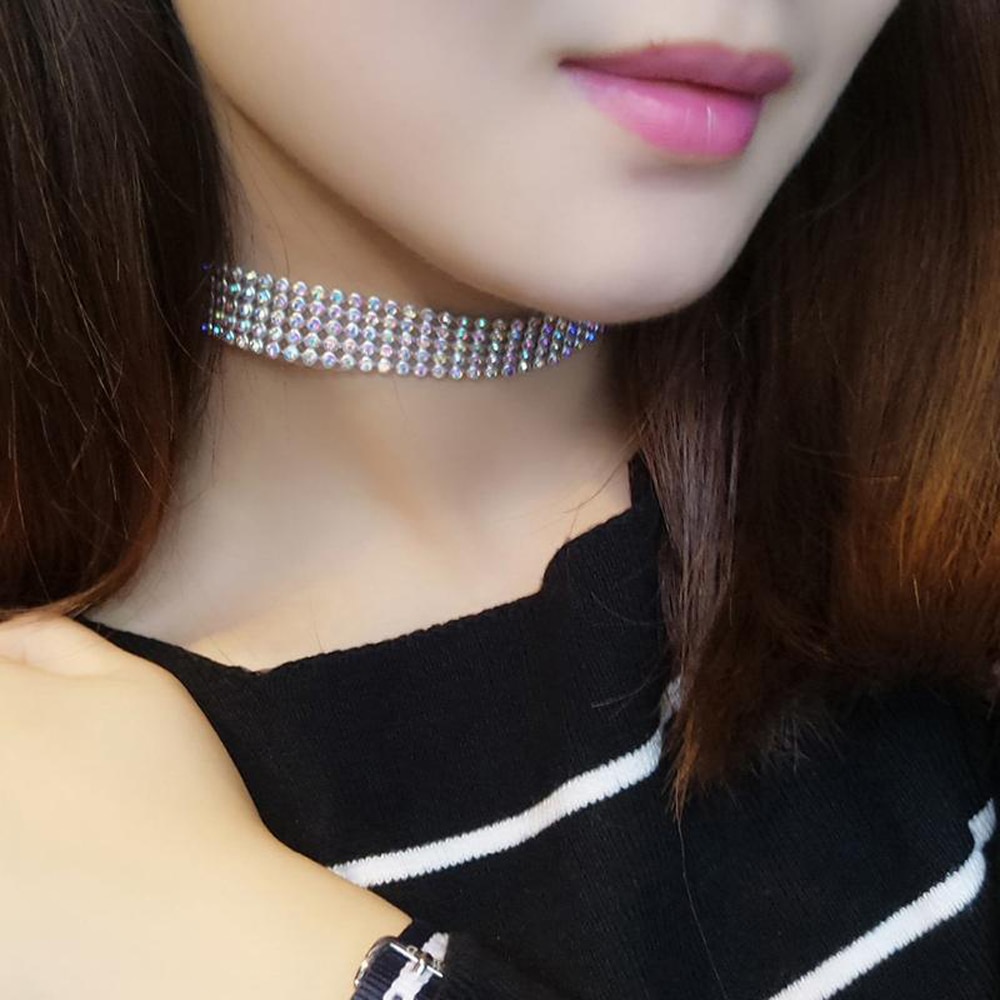 Women's Crystal Choker Necklace