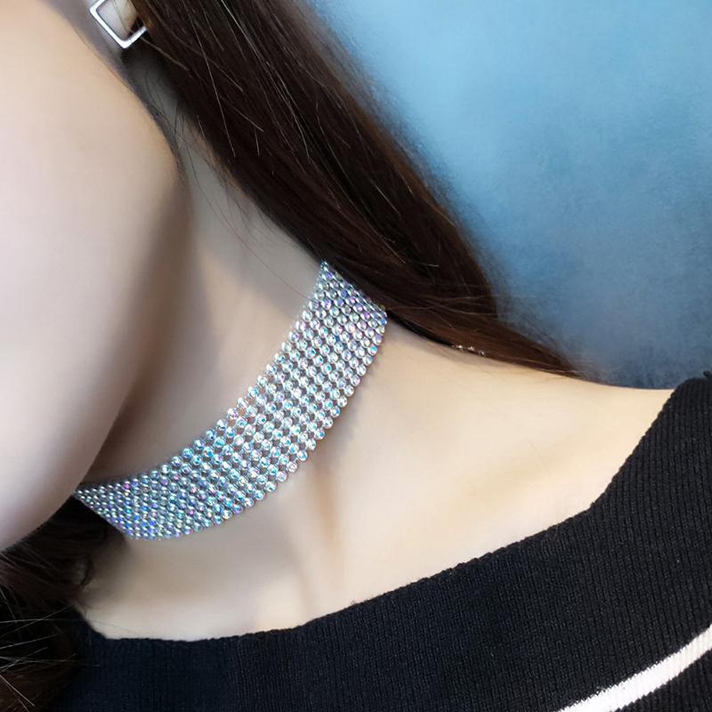 Women's Crystal Choker Necklace