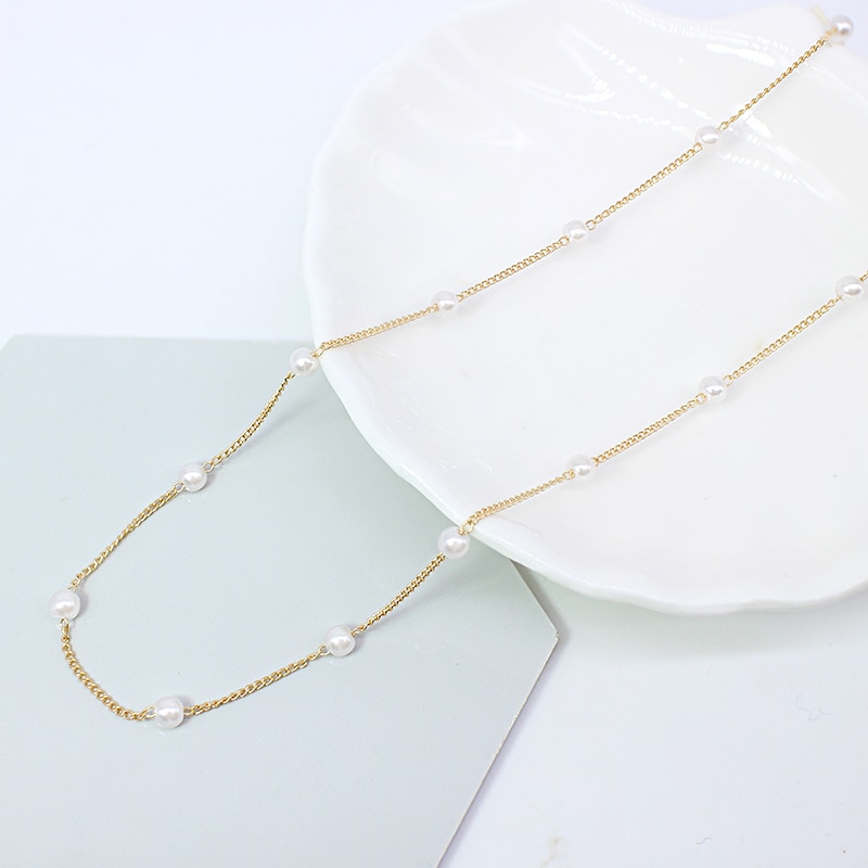 Women's Neck Chain Pearl Choker Necklace