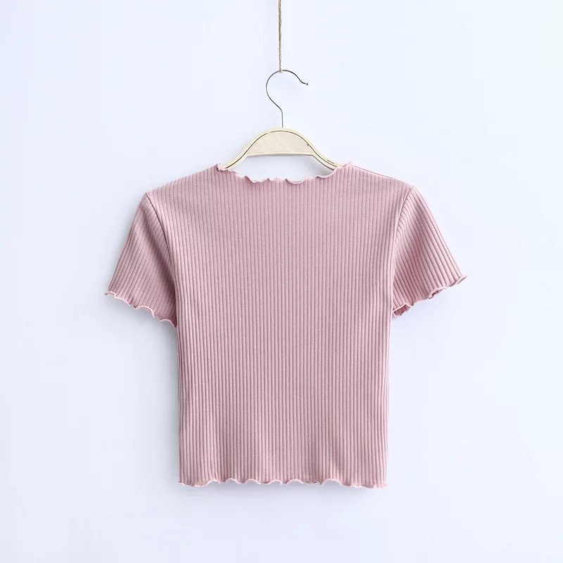 Vintage Slim Fit Short Sleeve Top for Women