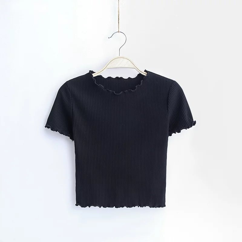 Vintage Slim Fit Short Sleeve Top for Women