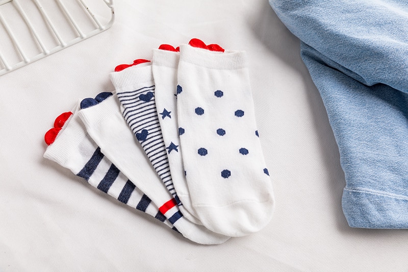 Women's Cotton Cute Printed Socks 5 Pairs