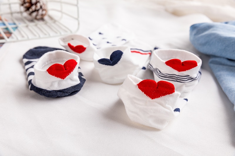 Women's Cotton Cute Printed Socks 5 Pairs