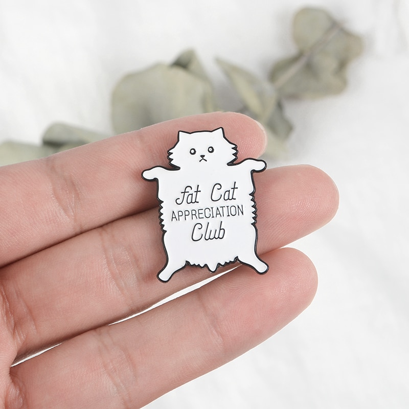 Cat Themed Metal Pin