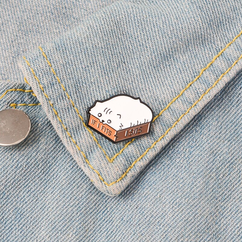 Cat Themed Metal Pin