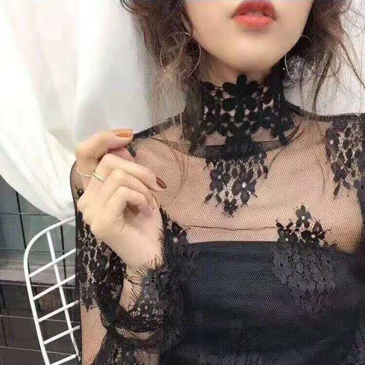 Women's Mesh Lace Blouse