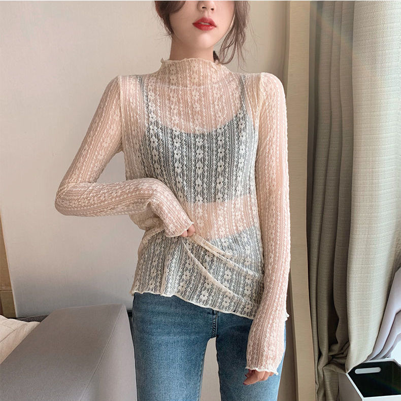 Women's Mesh Lace Blouse