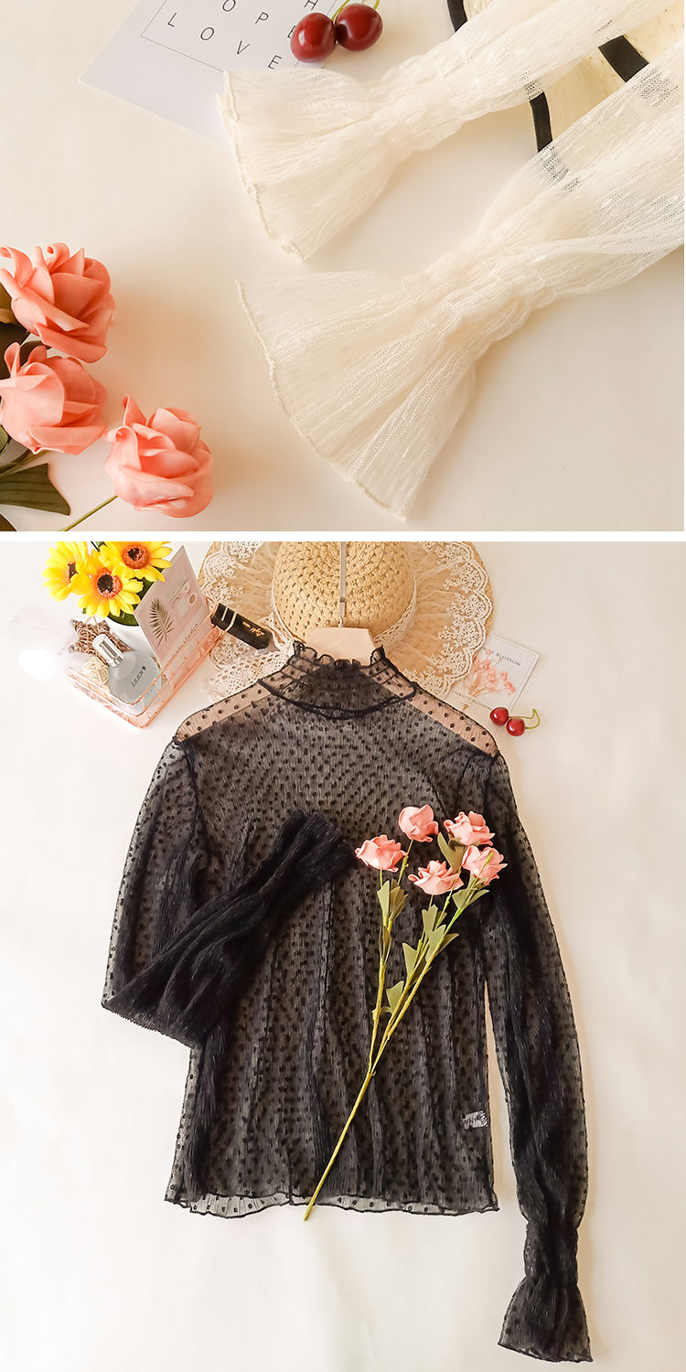 Women's Mesh Lace Blouse