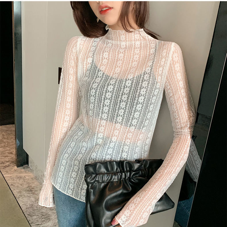 Women's Mesh Lace Blouse