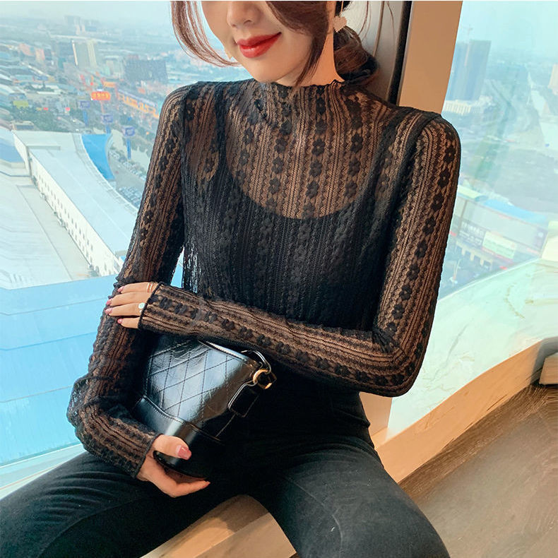 Women's Mesh Lace Blouse