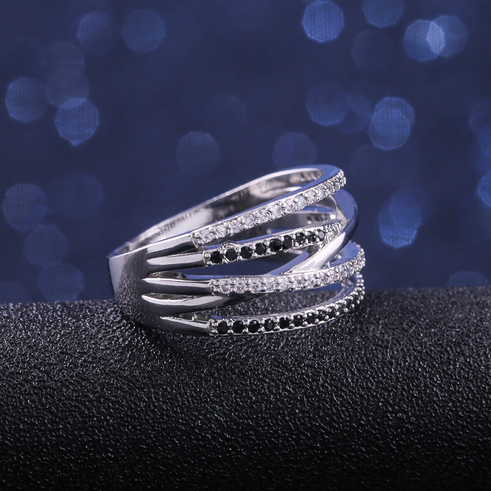 Multilayered Geometric Ring for Girls