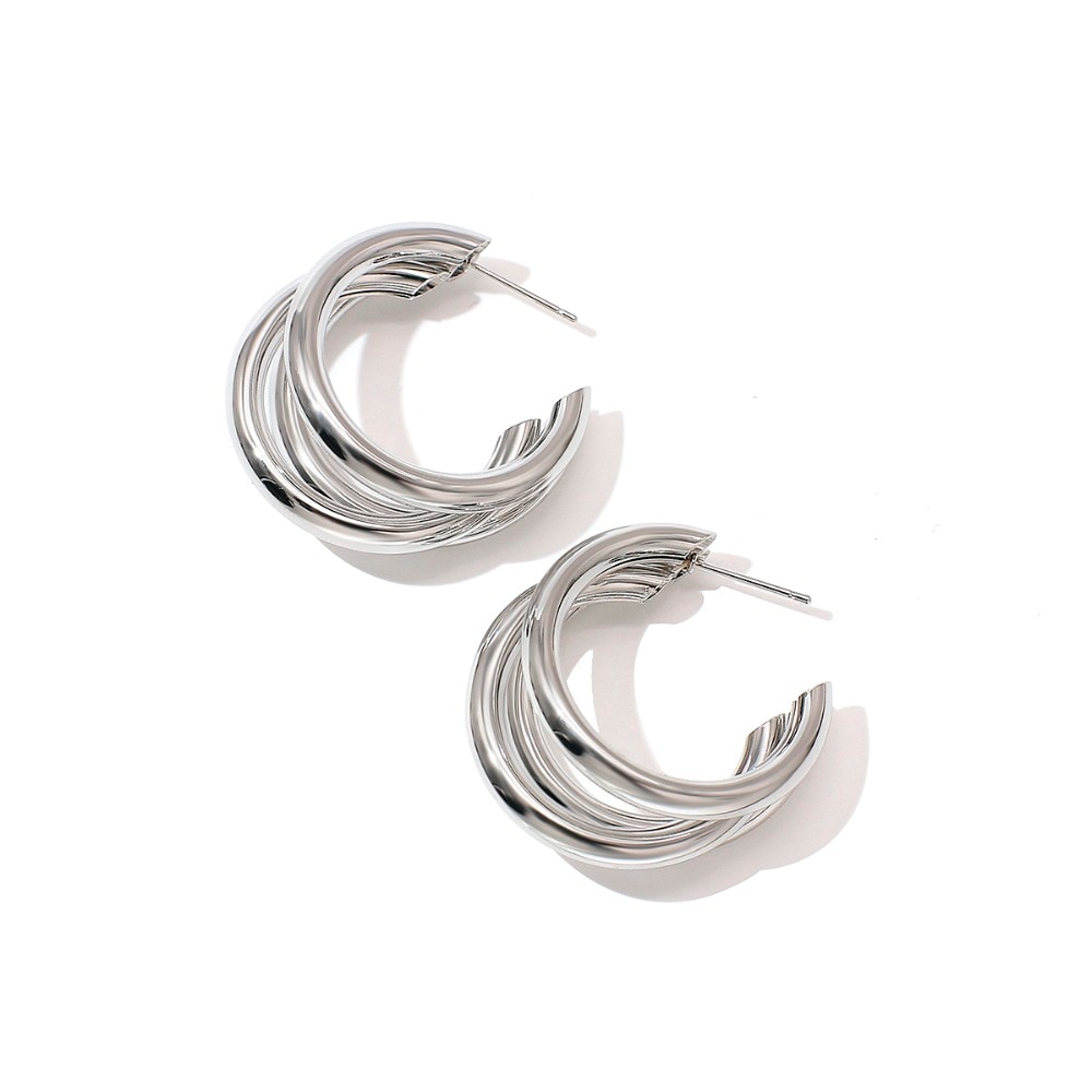 Women's Fashion Round Hoop Earrings