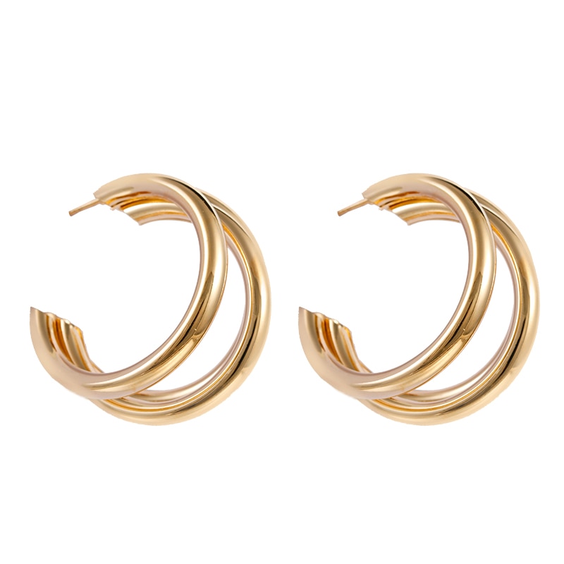 Women's Fashion Round Hoop Earrings