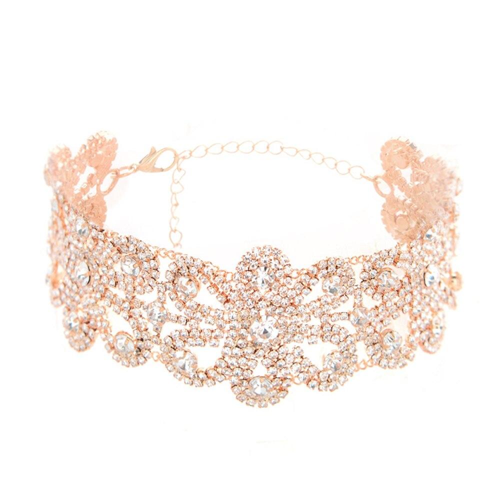 Rhinestone Choker Necklace for Women