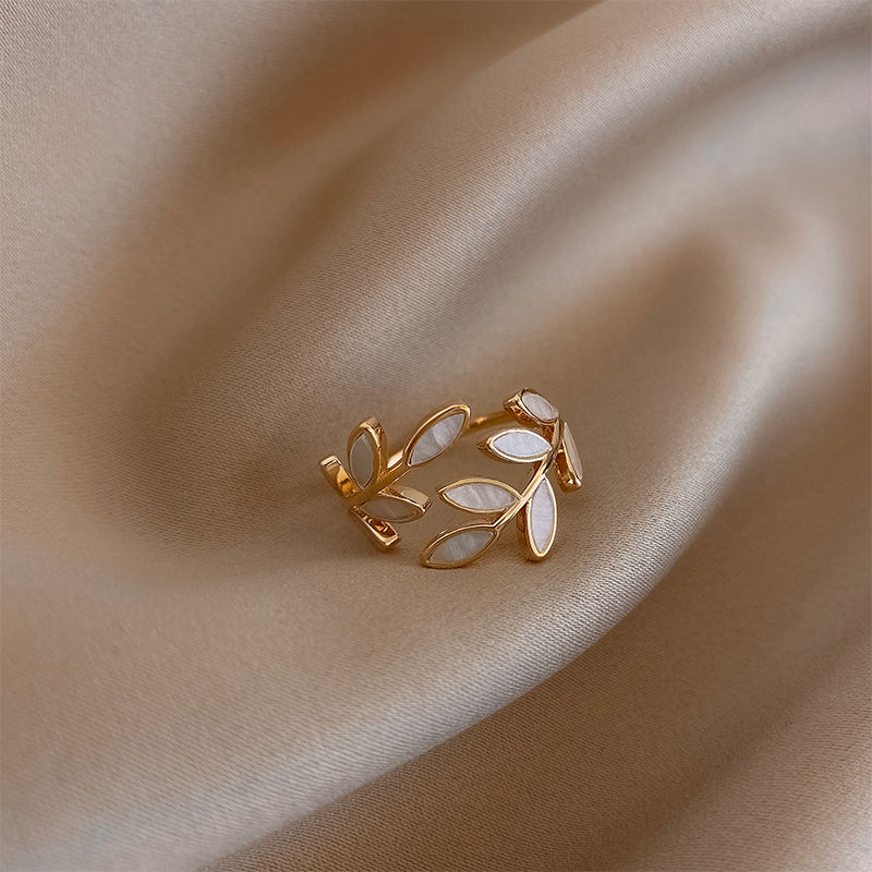 Leaf Branch Shaped Open Ring