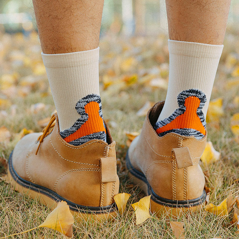 Men's Robotic Print Warm Running Socks