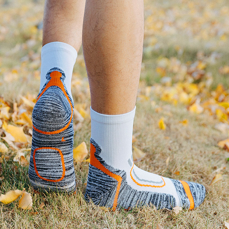 Men's Robotic Print Warm Running Socks