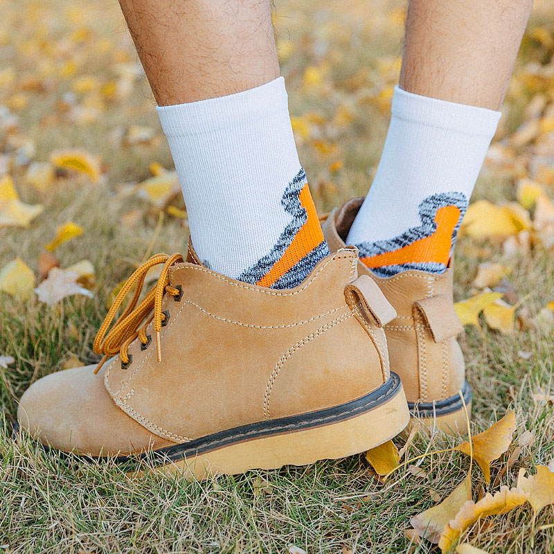 Men's Robotic Print Warm Running Socks