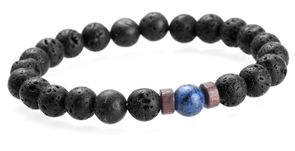 Men's Natural Moonstone Beaded Bracelet