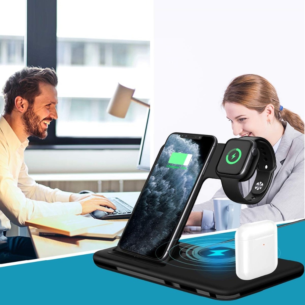 Foldable Fast Wireless Charger Stand For Phone and Watch