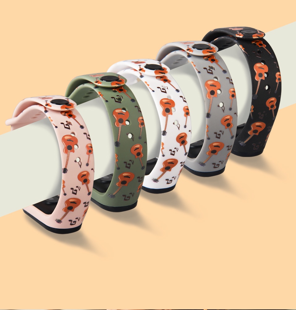 Cartoon Printed Strap for Xiaomi Mi Band 6 / 5 / 4 / 3