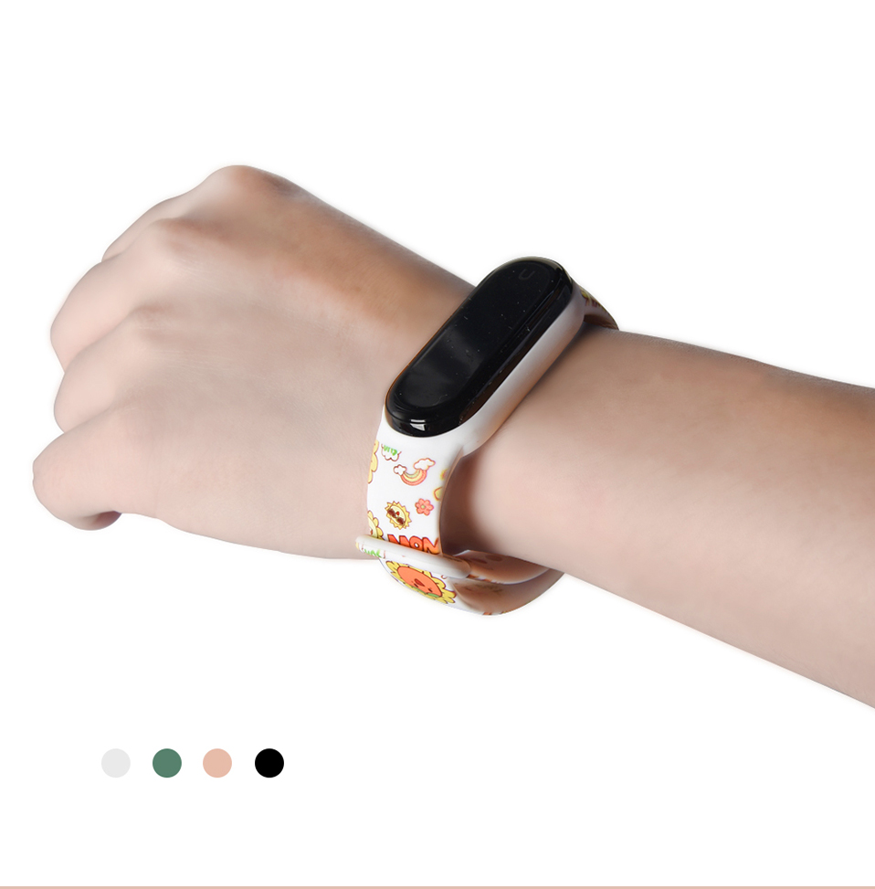 Cartoon Printed Strap for Xiaomi Mi Band 6 / 5 / 4 / 3