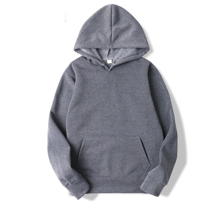 Men’s Solid Color Hoodie - Aalamey